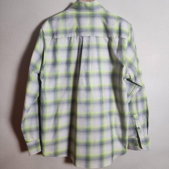 Dixxon Flannel Shirt Mens XL Gray Green Plaid Metallica And Justice For All - Picture 8 of 10